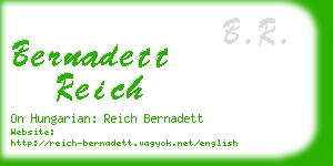 bernadett reich business card